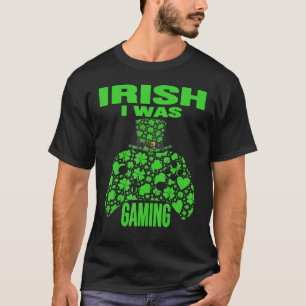 Camiseta Irlandês Eu Estava Jogando Vídeo Funny Dia de São
