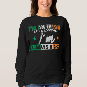 Camiseta Irlandês Eu sou sempre a bandeira certa Roots Irla