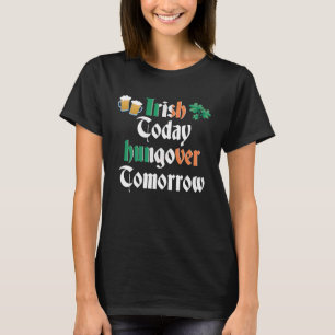 Camiseta irlandês hoje Dia de São Patrício verde-arroz