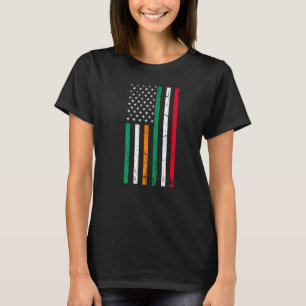 Camiseta Irlandês Italiano American Flag Irlanda Itália EUA