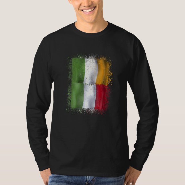 Camiseta Irlandês Italiano Love Ireland E Itália (Frente)