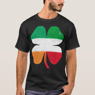 Camiseta Irlandês italiano Shamrock Itália Rua Irlanda