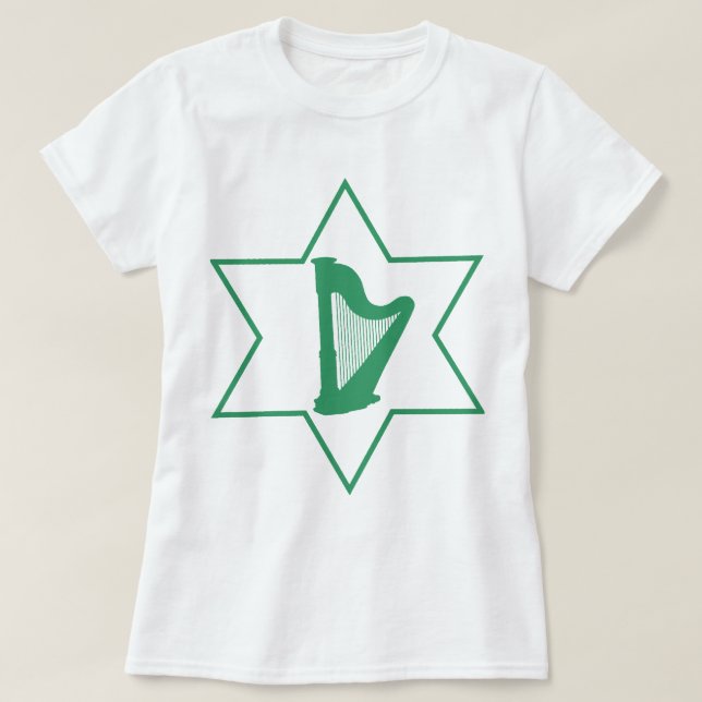 Camiseta Irlandês & judaico (Frente do Design)