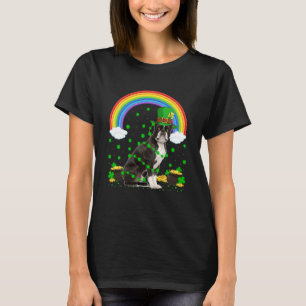 Camiseta Irlandês Leprechaun Hat Boston Terrier Rua Patrick