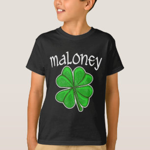 Camiseta Irlandês Maloney Trevo da Sorte Dia de São Patríci