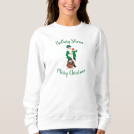Camiseta Irlandês Papai Noel Feliz Natal