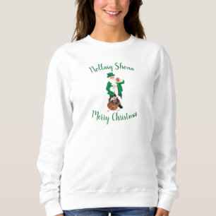 Camiseta Irlandês Papai Noel Feliz Natal