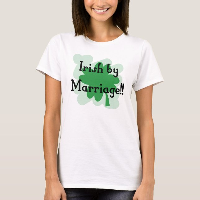 Camiseta irlandês pelo casamento (Frente)
