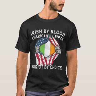Camiseta Irlandês por Blood American By Birth Irish America