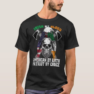 Camiseta Irlandês Por Blood American Por Nascimento Patriot