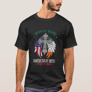 Camiseta Irlandês Por Blood American Por Nascimento Patriot
