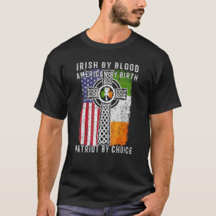 Camiseta Irlandês Por Blood American Por Nascimento Patriot