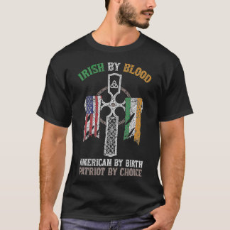 Camiseta Irlandês Por Blood American Por Nascimento Patriot