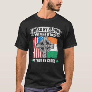 Camiseta Irlandês Por Blood American Por Nascimento Patriot