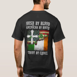 Camiseta Irlandês Por Blood American Por Nascimento Patriot