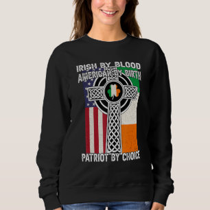 Camiseta Irlandês Por Blood American Por Nascimento Saint P