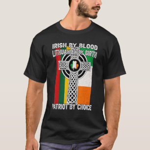 Camiseta Irlandês Por Blood Lituano Por Nascimento Saint Pa