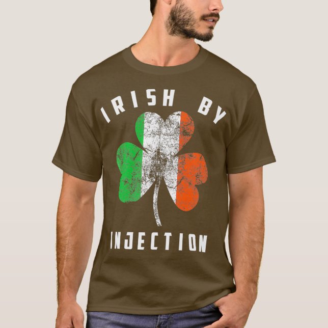 Camiseta Irlandês Por Injeção Shirt Cute Ireland Engraçado  (Frente)