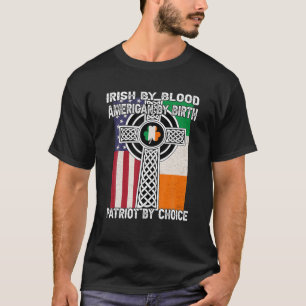 Camiseta Irlandês Por Sangue, Americano Por Nascimento Sain