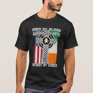 Camiseta Irlandês Por Sangue, Americano Por Nascimento Sain