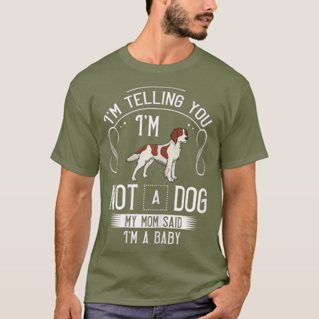 Camiseta Irlandês Red And White Setter Dog Puppies Propriet (Frente)