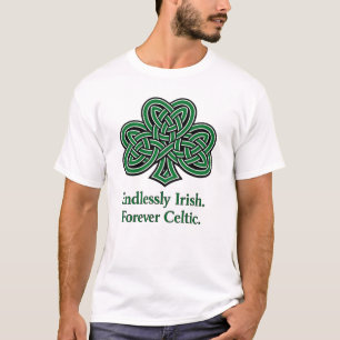 Camiseta Irlandês sem fim. Céltico para sempre.