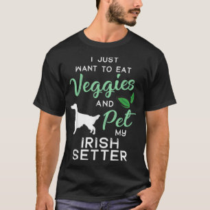 Camiseta Irlandês Setter Funny Vegan Dog Proprietário do La