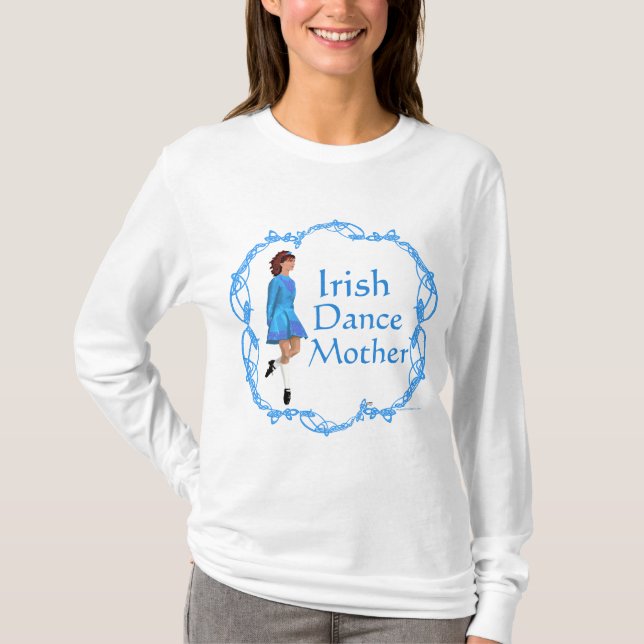 Camiseta Irlandês Step Dance Mãe (Frente)