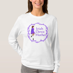 Camiseta Irlandês Step Dance Mãe - Roxo