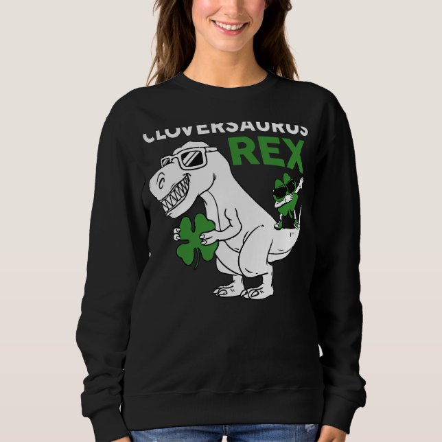 Camiseta Irlandês T Rex Dinossaur C Aurus Funny Rua D de Pa (Frente)