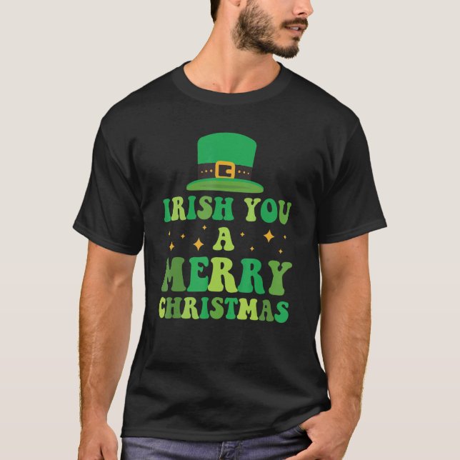 Camiseta Irlandês Você É Um Feliz Feriado De Natal (Frente)