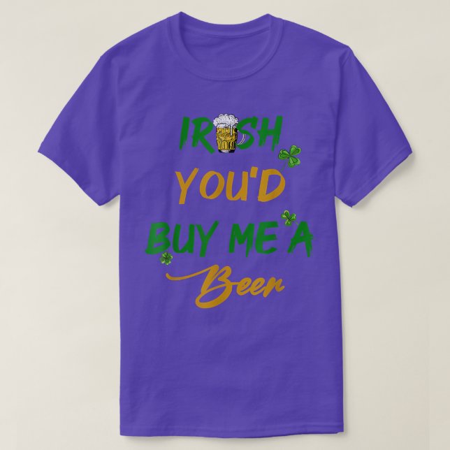 Camiseta Irlandês Você me Comprar Uma Cerveja, Shenanigans, (Frente do Design)