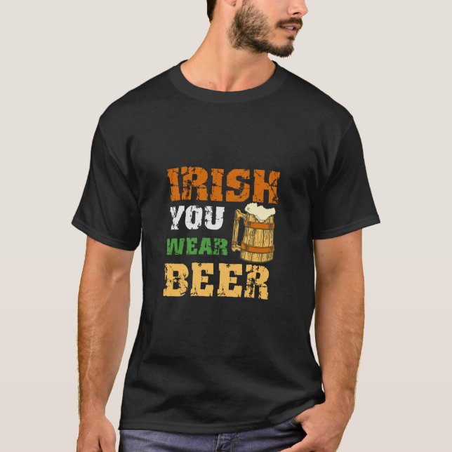 Camiseta Irlandês Você Veste Cerveja (Frente)
