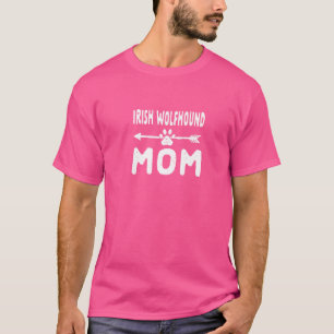 Camiseta Irlandês Wolfhound Mãe Caçando Animais De Companhi
