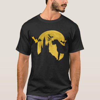 Camiseta Irlandês Wolfhound Spooky Horror Bat Halloween Cão