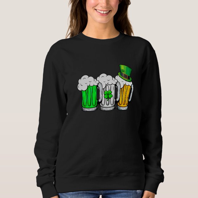Camiseta Irlandesa Beer Ireland Bandeira St PattyDay Men Wo (Frente)