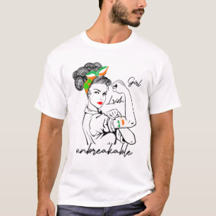 Camiseta Irlandesa Rapariga Isolável Patrick Day Ireland F