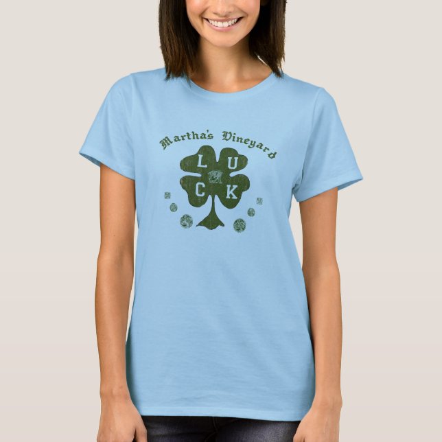 Camiseta Irlandesa Vintage Martha's Vineyard (Frente)