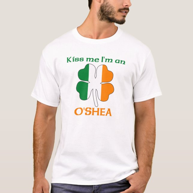 Camiseta Irlandeses personalizados beijam-me que eu sou (Frente)