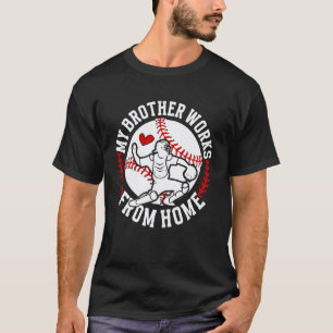 Camiseta Irmã Apanhadora de Beisebol Engraçada Irmã Apanhad
