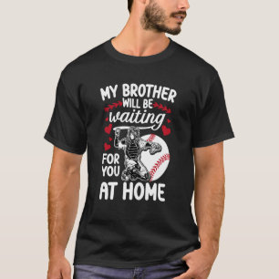 Camiseta Irmã Apanhadora de Beisebol Engraçada Irmã Apanhad