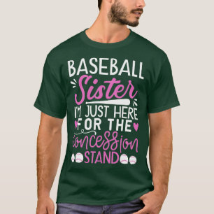 Camiseta Irmã Beisebol Estou Aqui Para A Rua Da Concessão