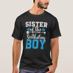 Camiseta Irmã Da Celebração Do Amor Da Família Birthday Boy