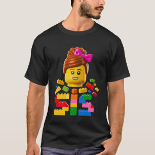Camiseta Irmã da Família Construtor Mestre Construção Tijol