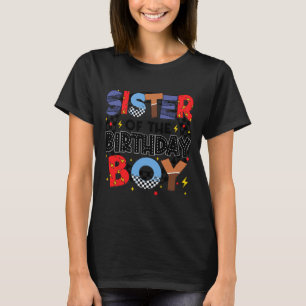 Camiseta Irmã Da Festa Da Família De Carros De Corrida De A