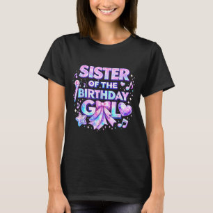 Camiseta Irmã da festa de aniversário da família combinando