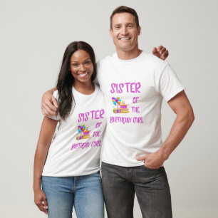 Camiseta Irmã da Garota de Aniversário