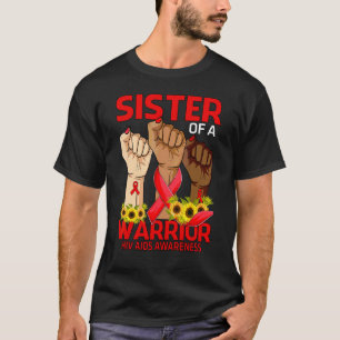 Camiseta Irmã Da Mão De Um Guerreiro O Vih Ajuda A Sensibil
