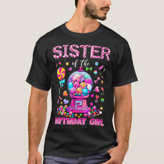 Camiseta Irmã Da Menina Do Aniversário Doce Aniversário Doc