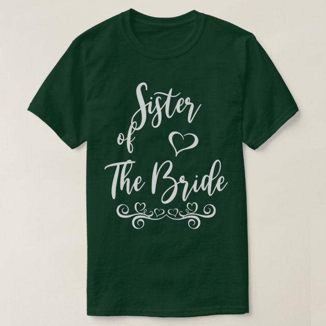 Camiseta Irmã da Noiva e Casamento de noivos (Frente do Design)